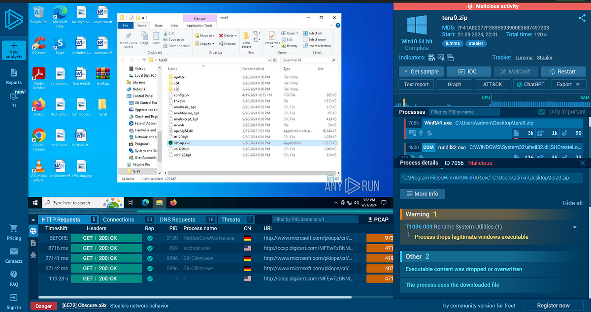 Any.Run malware sandbox